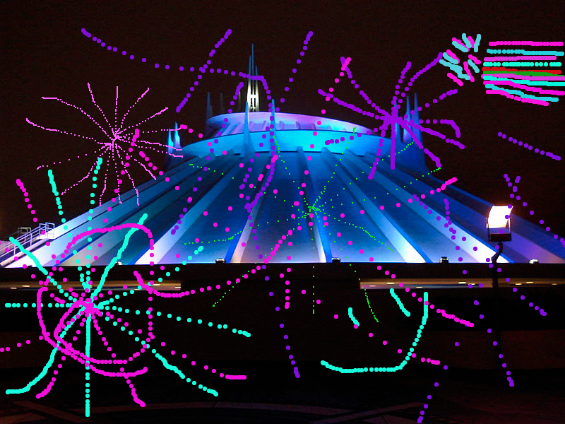 fireworks on space mountain (like you might spaced)